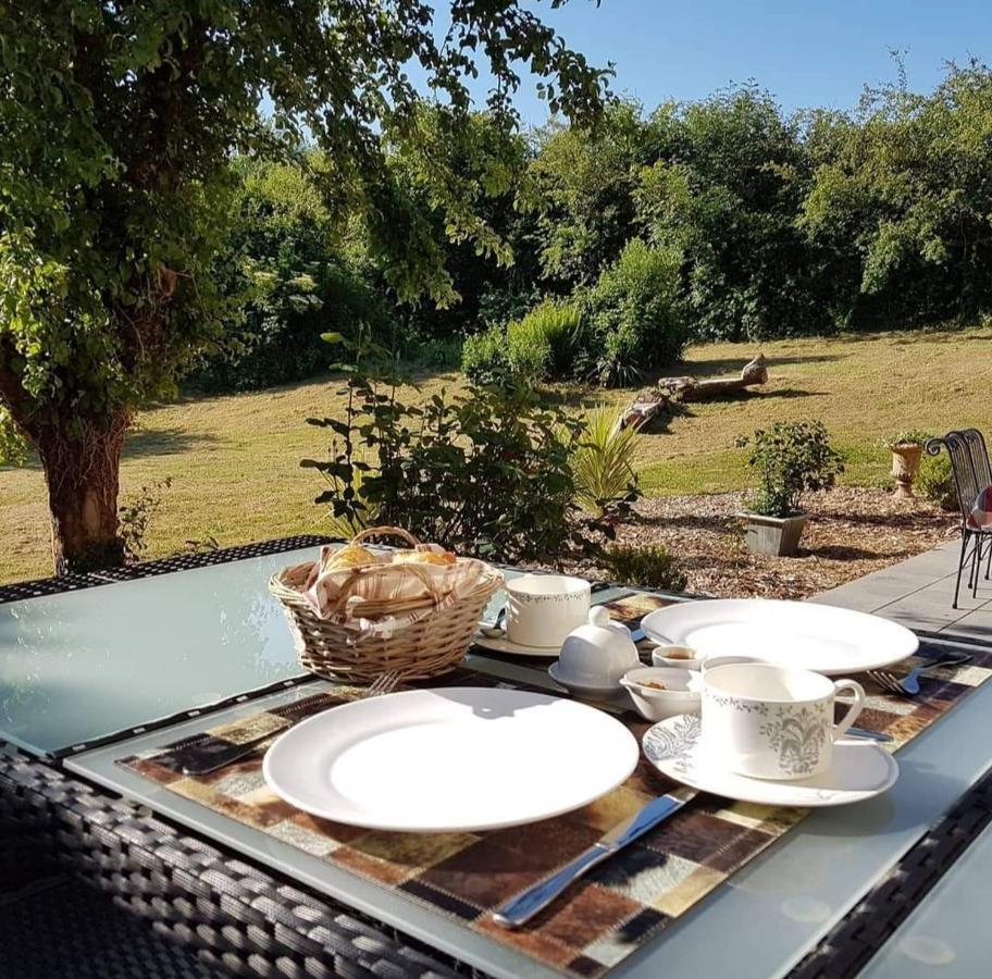 Le Clos Bel Ami Chambre D'Hotes Avec Piscine Bec-de-Mortagne ภายนอก รูปภาพ